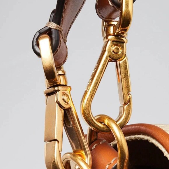 Fendi Beige/Brown FF Cotton Canvas Medium Baguette Bag - 8BR600 - Picture 5 of 12